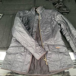Barbour Womens US 10 Black Cavalry Polarquilt Fleece Lined Jacket Full Zip Coat